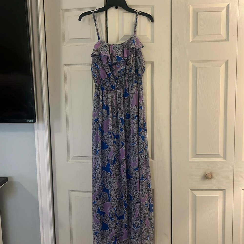 Faded Glory maxi dress paisley size Medium